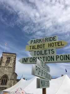 Malton Food Festival sign post