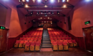 Theatre seating at arts centre  - view from stage