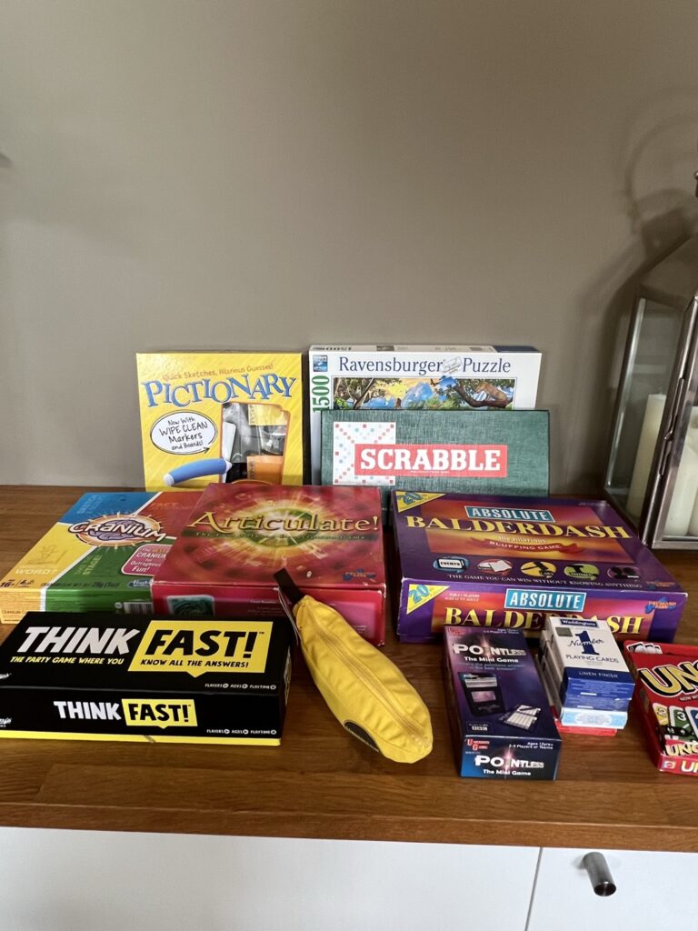 Selection of games for families to play