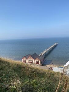 The Sandsend Pier  - view from top of the cliff