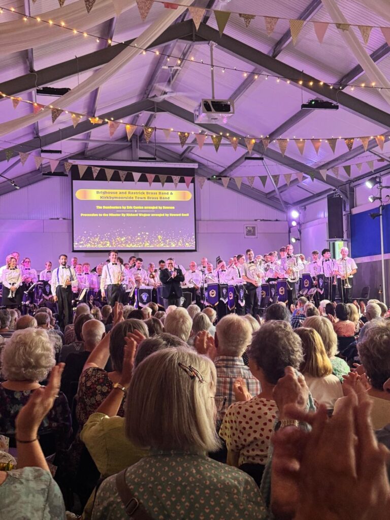 The final bow from Kirkbymoorside and Brighouse and Rastrick Brass Bands. 